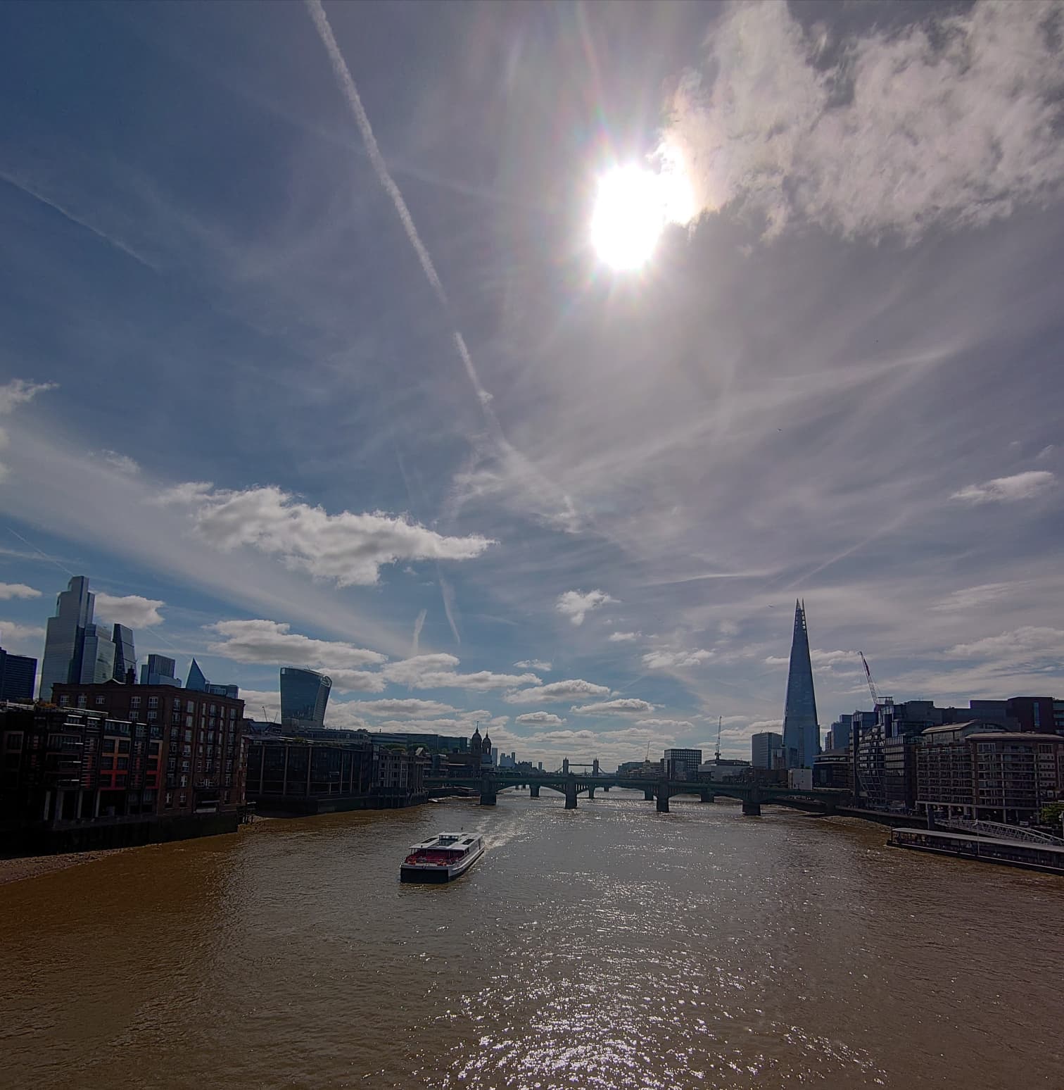 This morning on Millennium Bridge